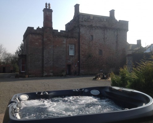 hot-tub-external Self Catering accommodation with hot tub in cumbria